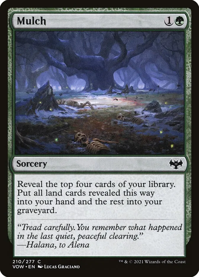2021 Innistrad: Crimson Vow Mulch #210 common card image