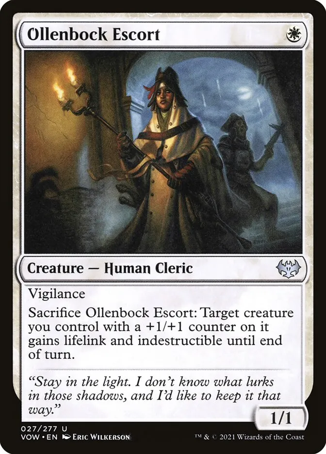 2021 Innistrad: Crimson Vow Ollenbock Escort uncommon #27 uncommon card image