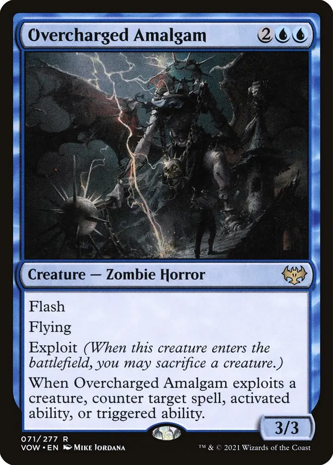 2021 Innistrad: Crimson Vow Overcharged Amalgam rare #71 rare card image
