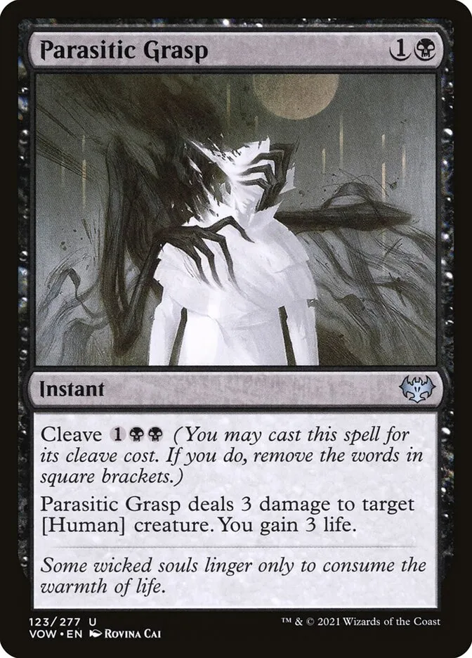 2021 Innistrad: Crimson Vow Parasitic Grasp #123 uncommon card image