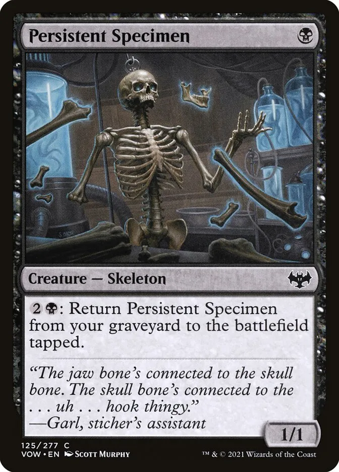 2021 Innistrad: Crimson Vow Persistent Specimen #125 common card image