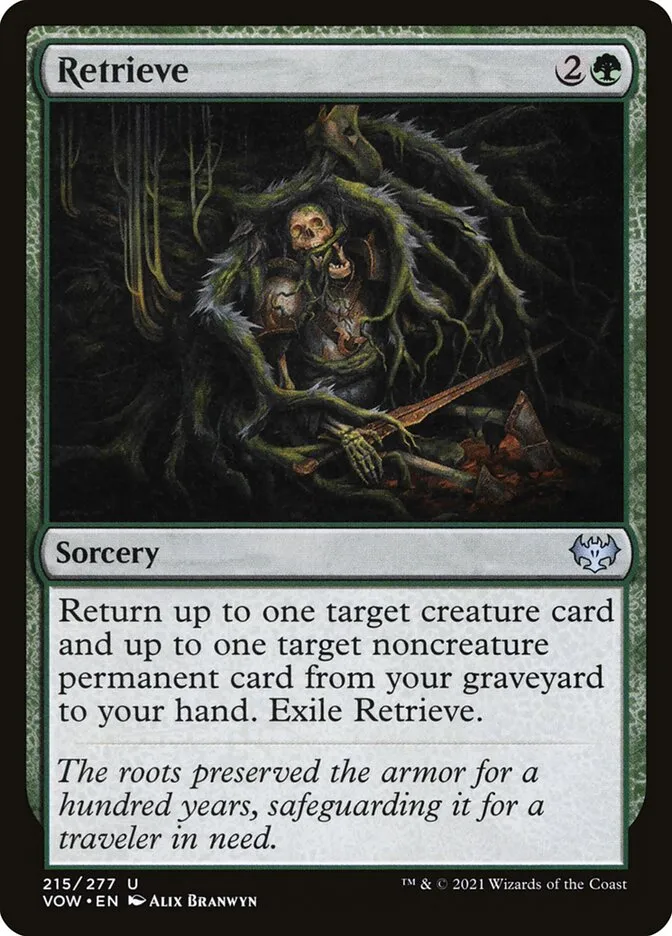 2021 Innistrad: Crimson Vow Retrieve #215 uncommon card image