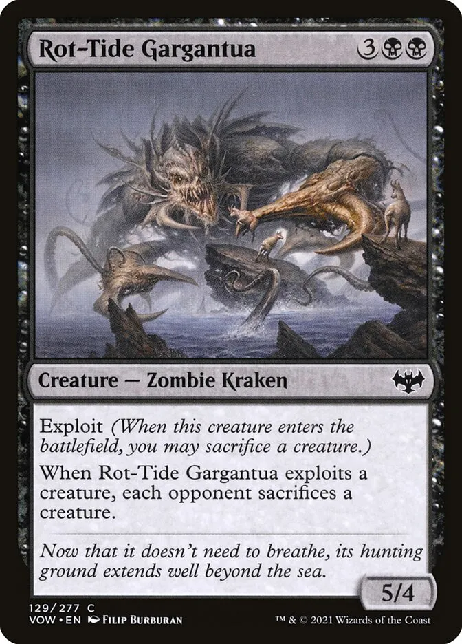 2021 Innistrad: Crimson Vow Rot-Tide Gargantua #129 common card image