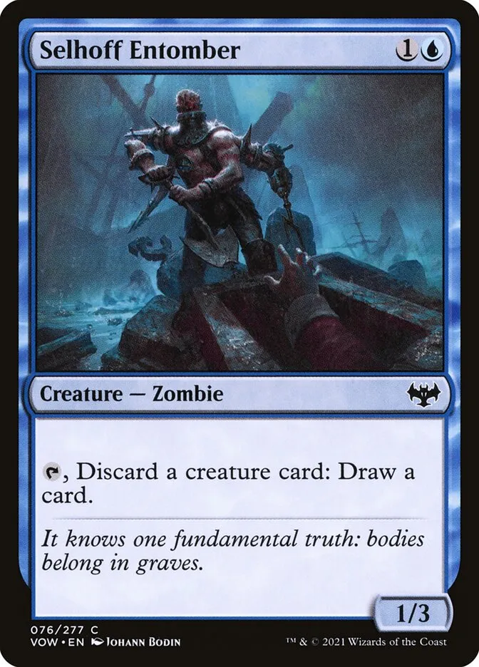 2021 Innistrad: Crimson Vow Selhoff Entomber #76 common card image