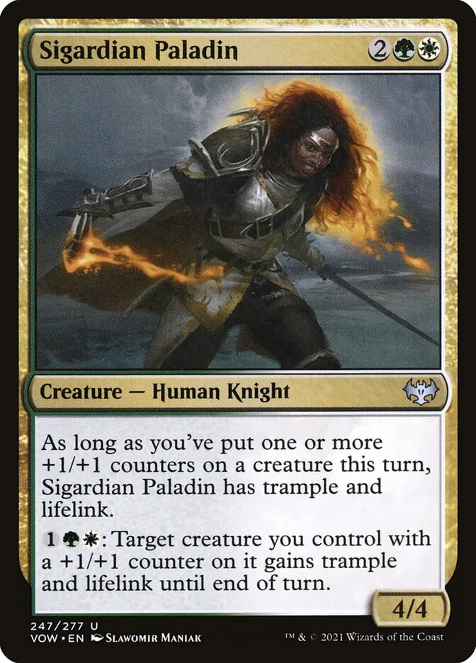2021 Innistrad: Crimson Vow Sigardian Paladin #247 uncommon card image
