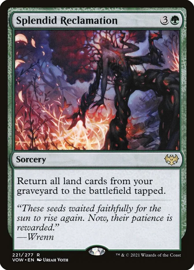 2021 Innistrad: Crimson Vow Splendid Reclamation #221 rare card image