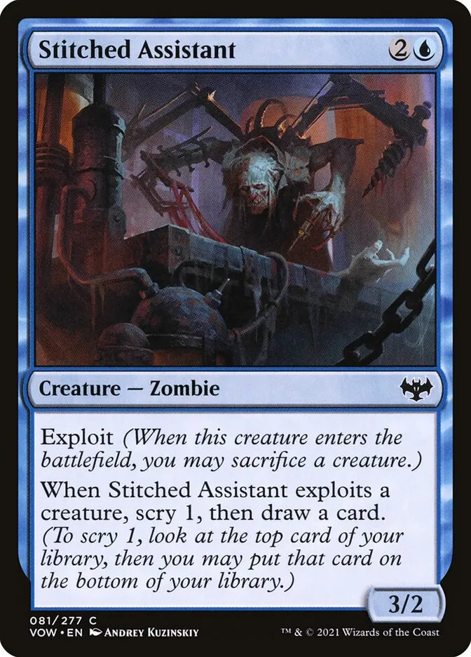 2021 Innistrad: Crimson Vow Stitched Assistant #81 common card image