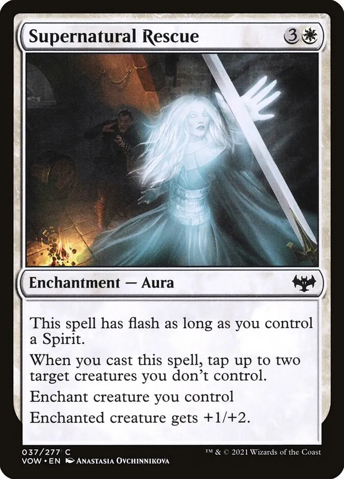 2021 Innistrad: Crimson Vow Supernatural Rescue #37 common card image