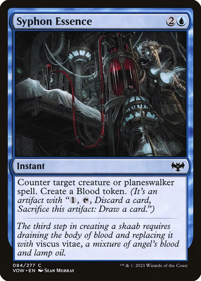 2021 Innistrad: Crimson Vow Syphon Essence #84 common card image
