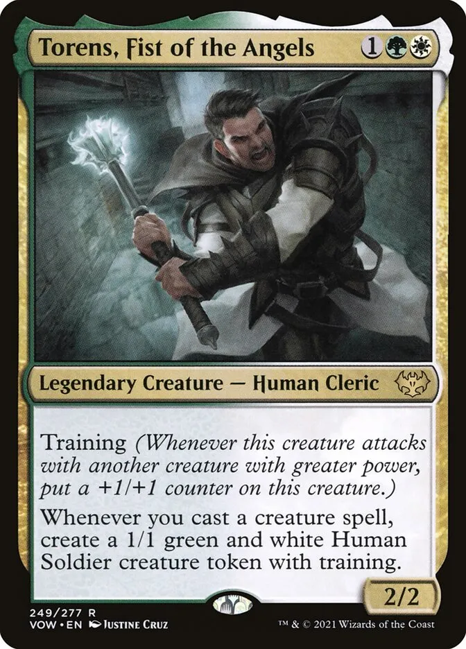 2021 Innistrad: Crimson Vow Torens, Fist of the Angels #249 rare card image