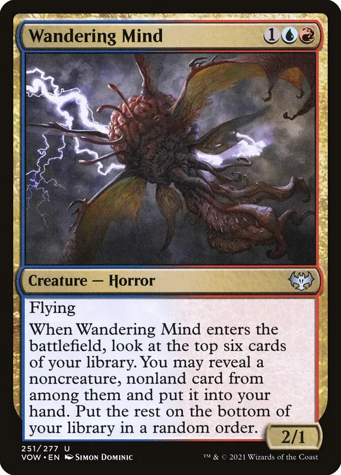 2021 Innistrad: Crimson Vow Wandering Mind #251 uncommon card image