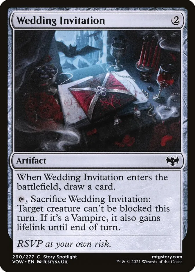 2021 Innistrad: Crimson Vow Wedding Invitation #260 common card image