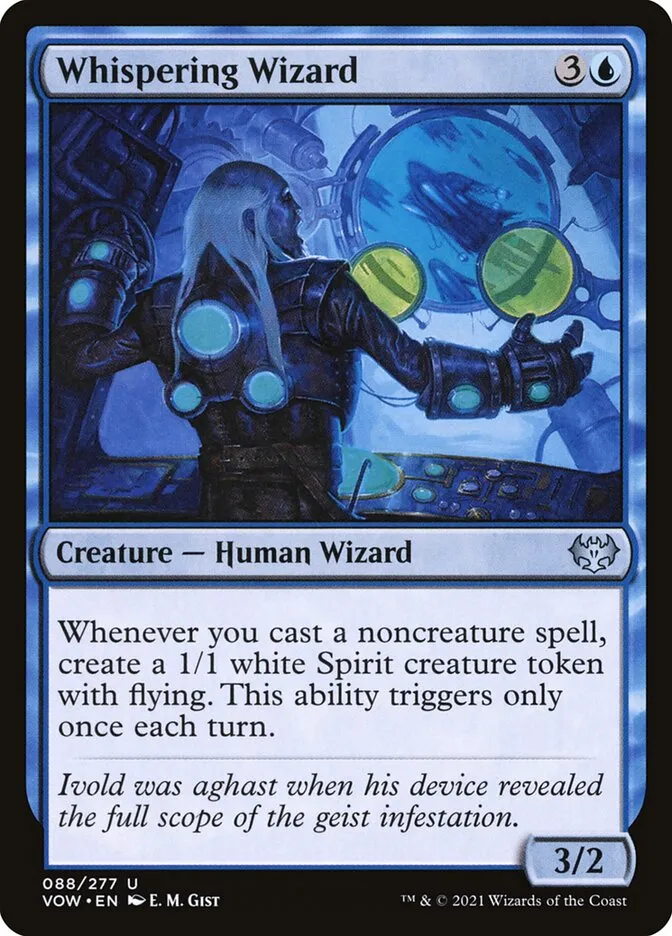 2021 Innistrad: Crimson Vow Whispering Wizard #88 uncommon card image