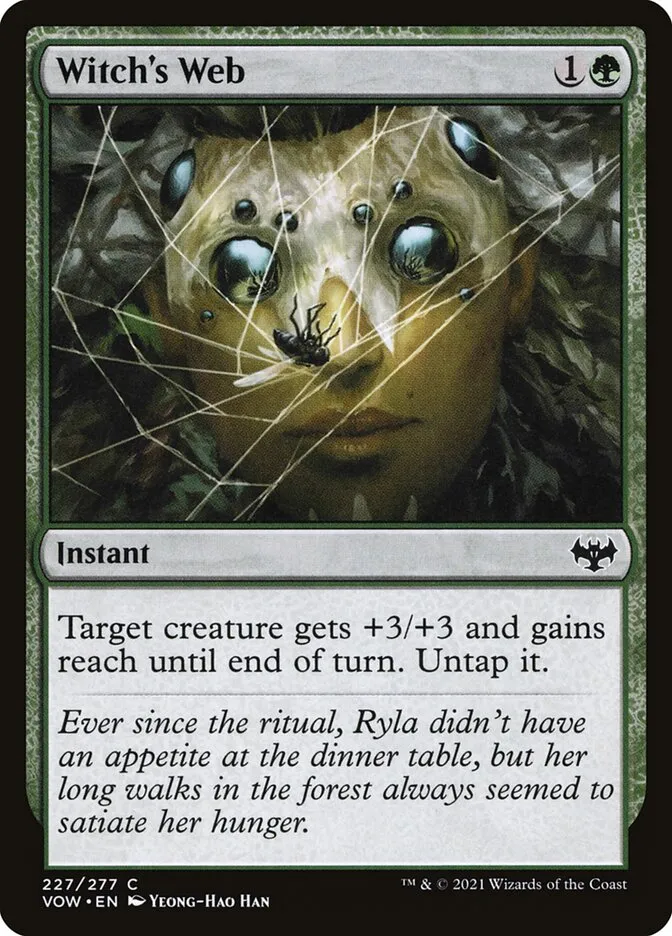 2021 Innistrad: Crimson Vow Witch's Web #227 common card image