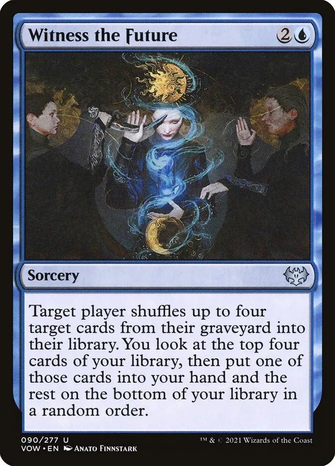 2021 Innistrad: Crimson Vow Witness the Future #90 uncommon card image
