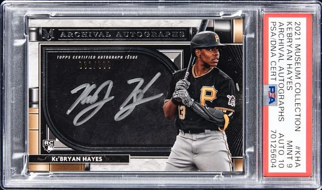 2021 Museum Collection Archival Autographs Ke'Bryan Hayes #KHA card image