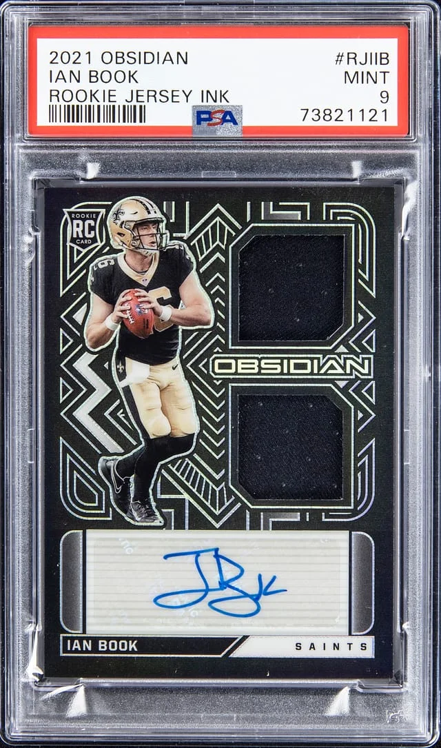 2021 Obsidian Ian Book Jersey Ink #RJIIB card image