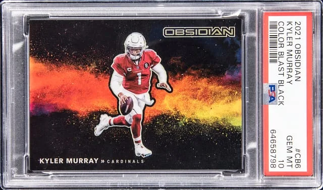 2021 Obsidian Kyler Murray Color Blast Black #CB-6 card image