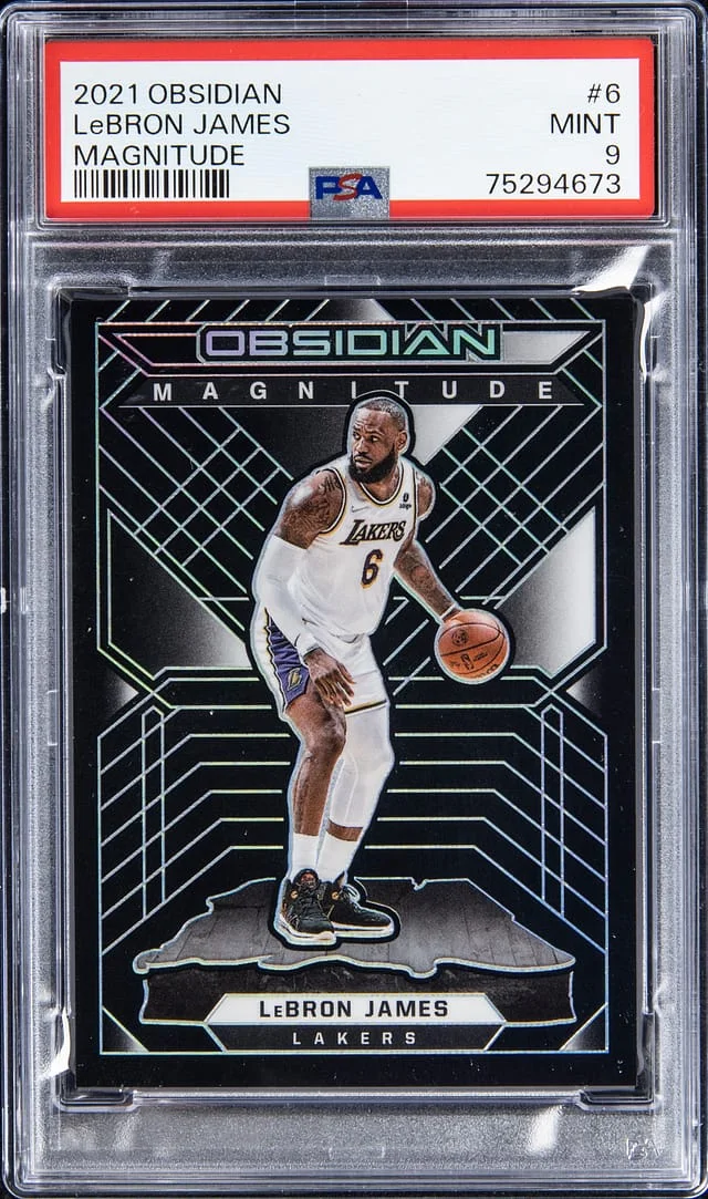 2021 Obsidian LeBron James Magnitude #6 card image