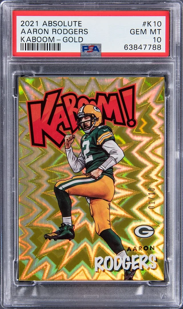 2021 Panini Absolute Aaron Rodgers Kaboom! #K10 card image