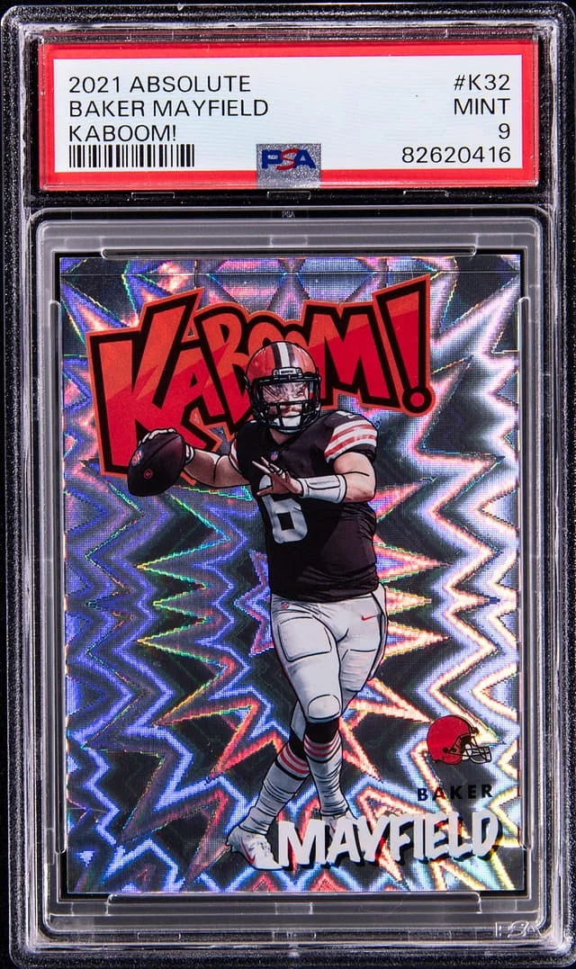 2021 Panini Absolute Baker Mayfield Kaboom! #K32 card image