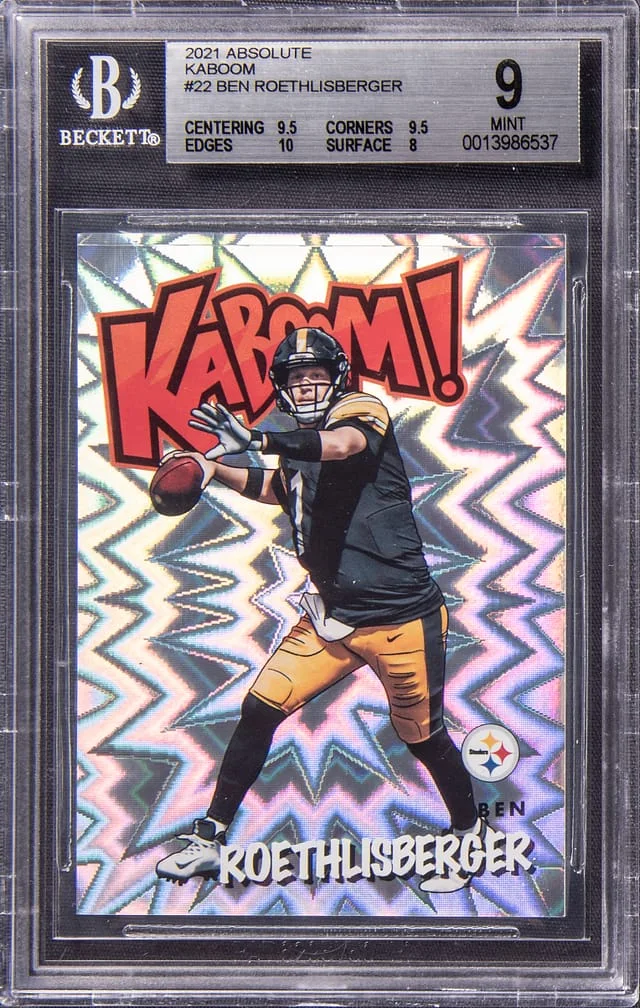 2021 Panini Absolute Ben Roethlisberger Kaboom! #22 card image