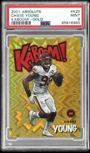 2021 Panini Absolute Chase Young Kaboom! Gold #K20 card image