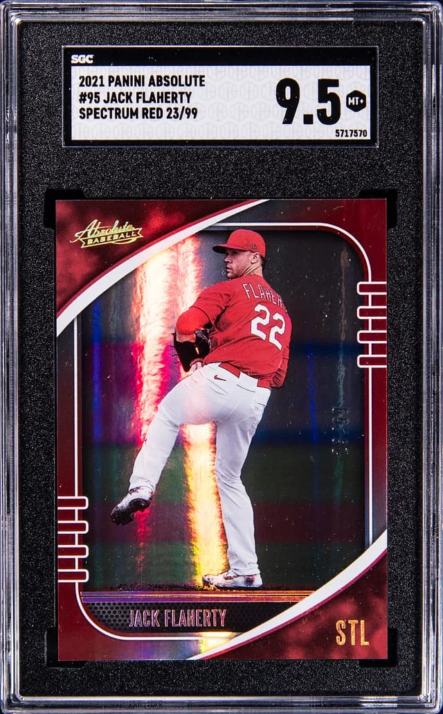 2021 Panini Absolute Jack Flaherty Spectrum Red #95 card image