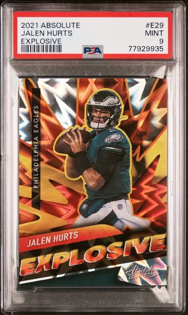 2021 Panini Absolute Jalen Hurts Explosive #E29 card image