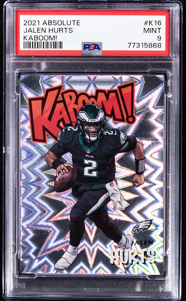 2021 Panini Absolute Jalen Hurts Kaboom! #K-16 card image
