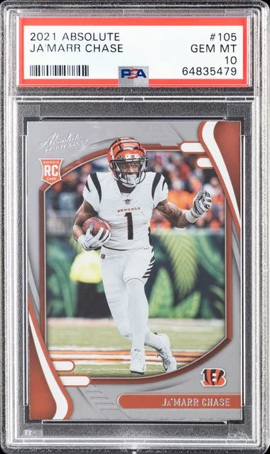 2021 Panini Absolute Ja'Marr Chase #105 card image
