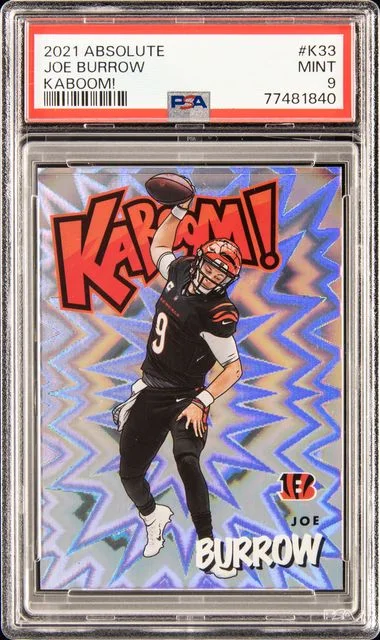 2021 Panini Absolute Joe Burrow Kaboom! #K33 card image