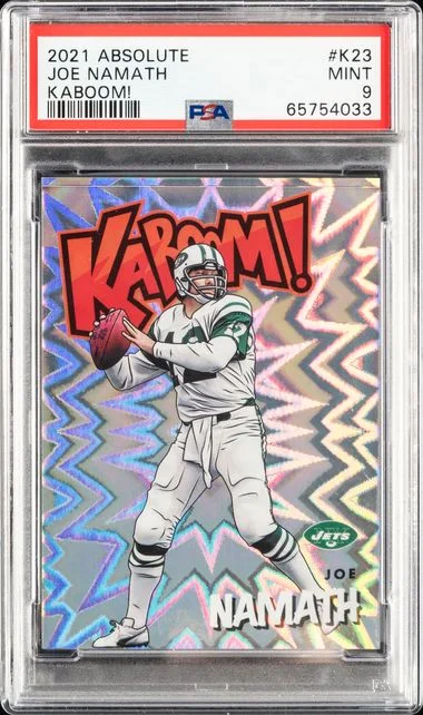 2021 Panini Absolute Joe Namath Kaboom! #K23 card image