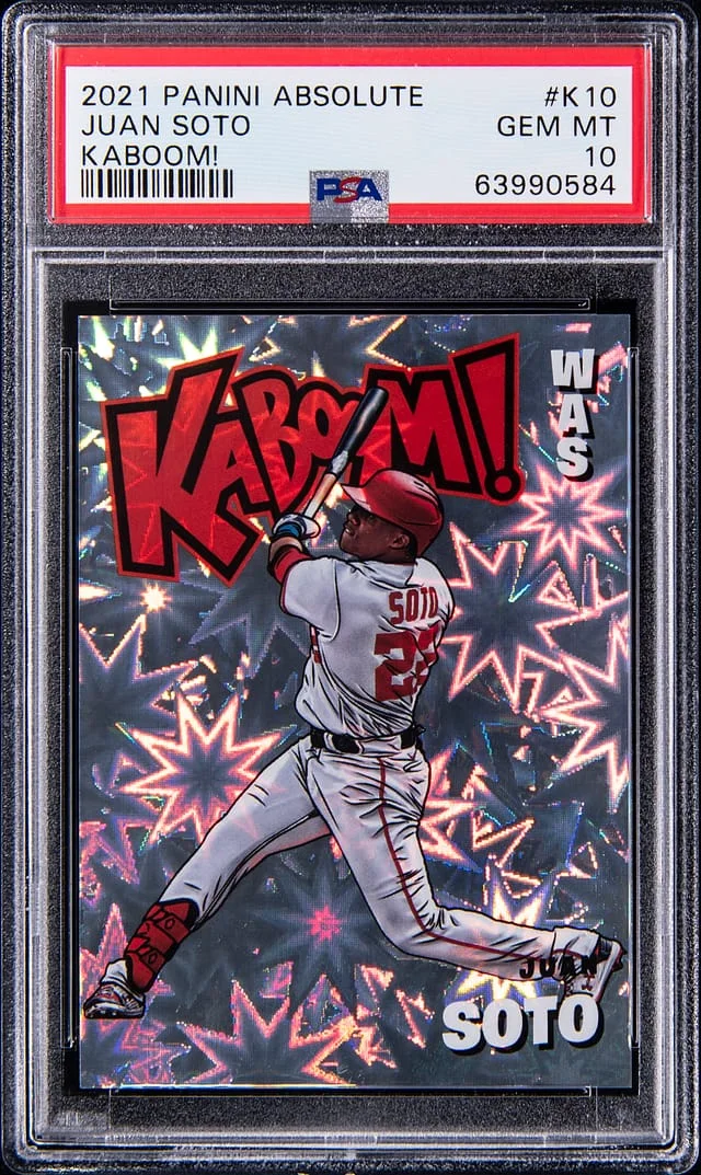 2021 Panini Absolute Juan Soto Kaboom! #K10 card image