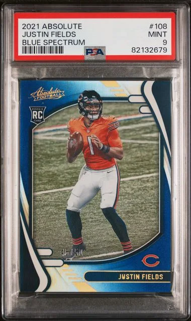 2021 Panini Absolute Justin Fields Yellow #108 card image