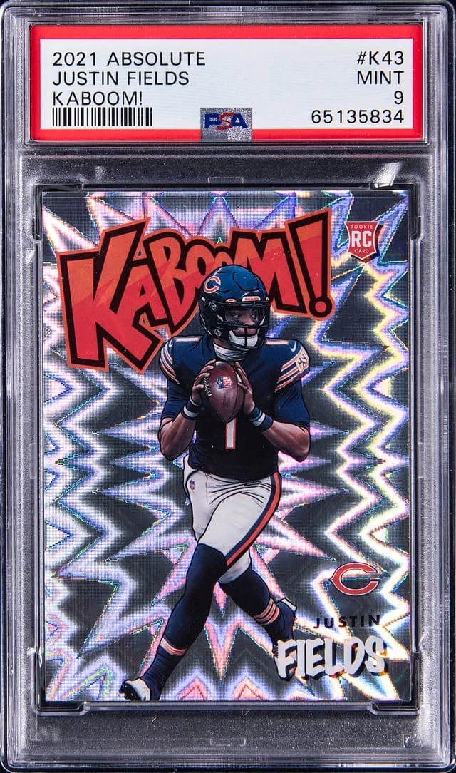 2021 Panini Absolute Justin Fields KABOOM! #K43 card image