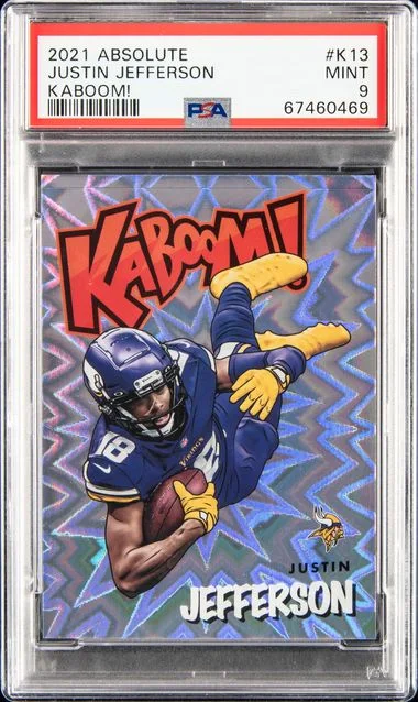 2021 Panini Absolute Justin Jefferson Kaboom! #K13 card image