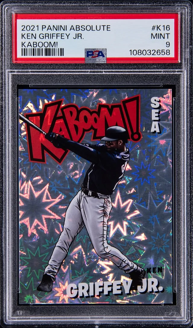 2021 Panini Absolute Ken Griffey Jr. Kaboom! #K16 card image