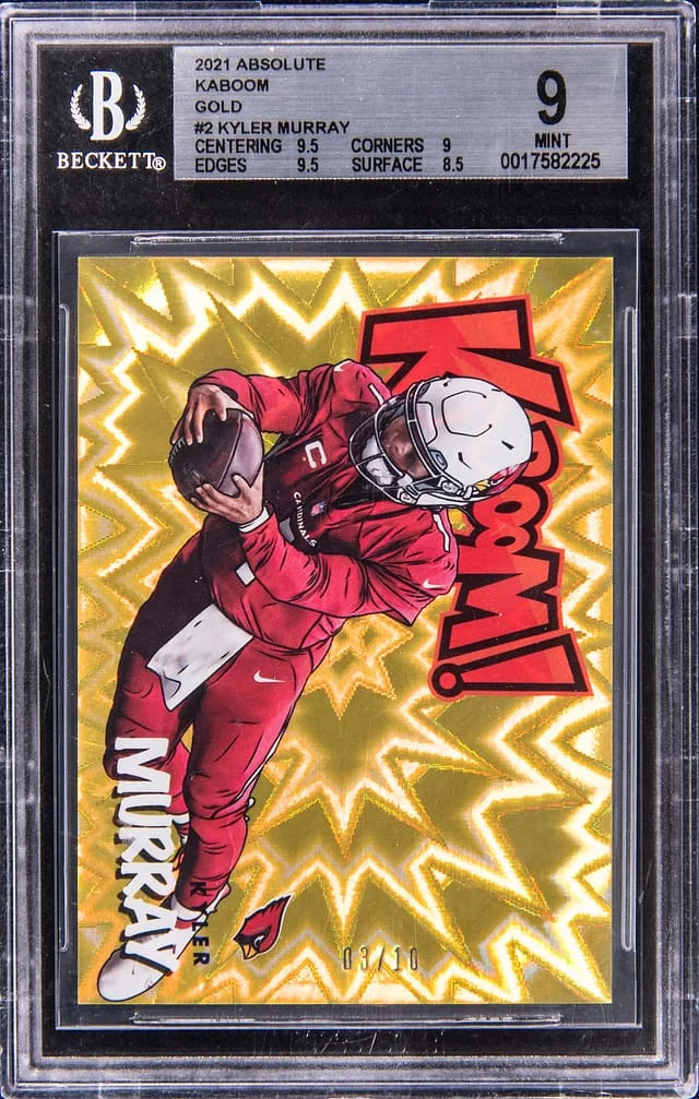 2021 Panini Absolute Kyler Murray Kaboom! Gold #2 card image