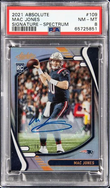 2021 Panini Absolute Mac Jones Signature-Spectrum #109 card image