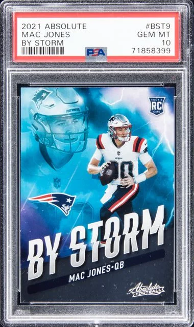 2021 Panini Absolute Mac Jones By Storm #BST-9 card image