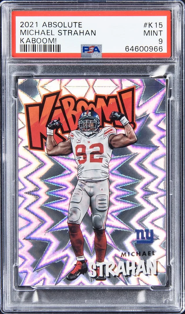 2021 Panini Absolute Michael Strahan Kaboom! #K15 card image