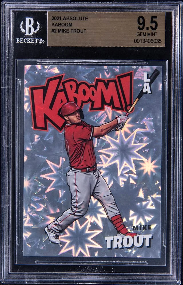 2021 Panini Absolute Mike Trout Kaboom #2 card image