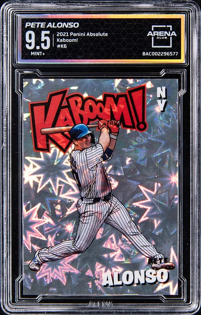 2021 Panini Absolute Pete Alonso - Arena Club MINT+ 9.5 Kaboom! #K6 card image