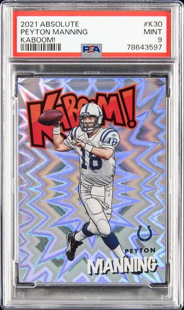 2021 Panini Absolute Peyton Manning Kaboom! #K30 card image