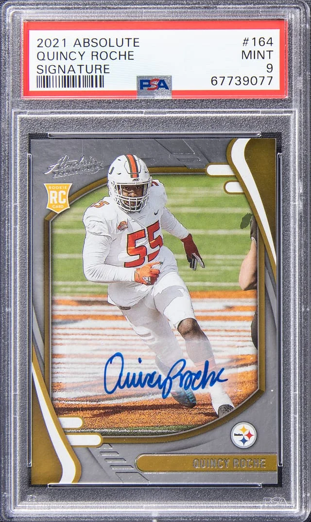 2021 Panini Absolute Quincy Roche Signature #ARDC-AC card image
