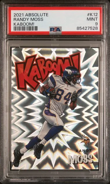 2021 Panini Absolute Randy Moss Kaboom! #K12 card image