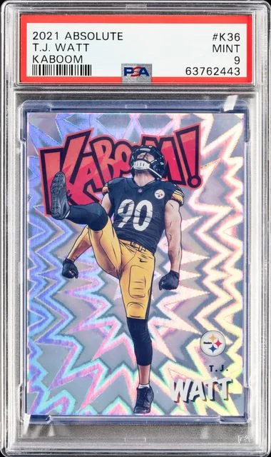 2021 Panini Absolute T.J. Watt Kaboom! #K36 card image