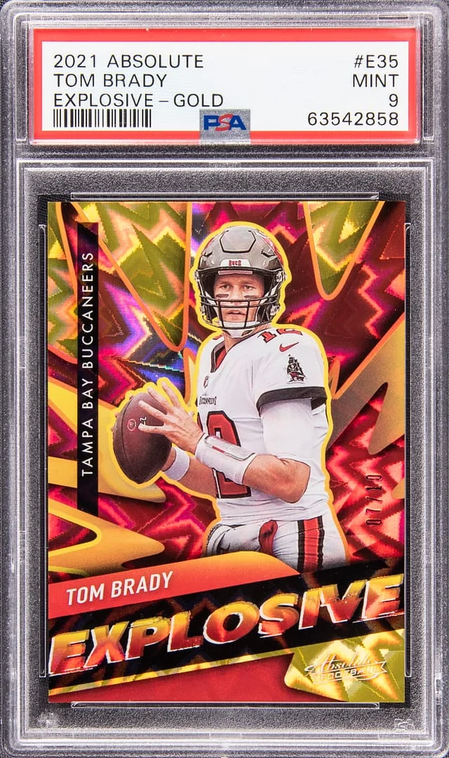 2021 Panini Absolute Tom Brady Explosive Gold #E35 card image
