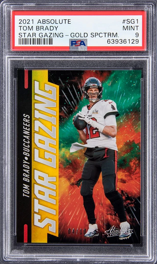 2021 Panini Absolute Tom Brady Star Gazing Gold Spectrum #SG1 card image